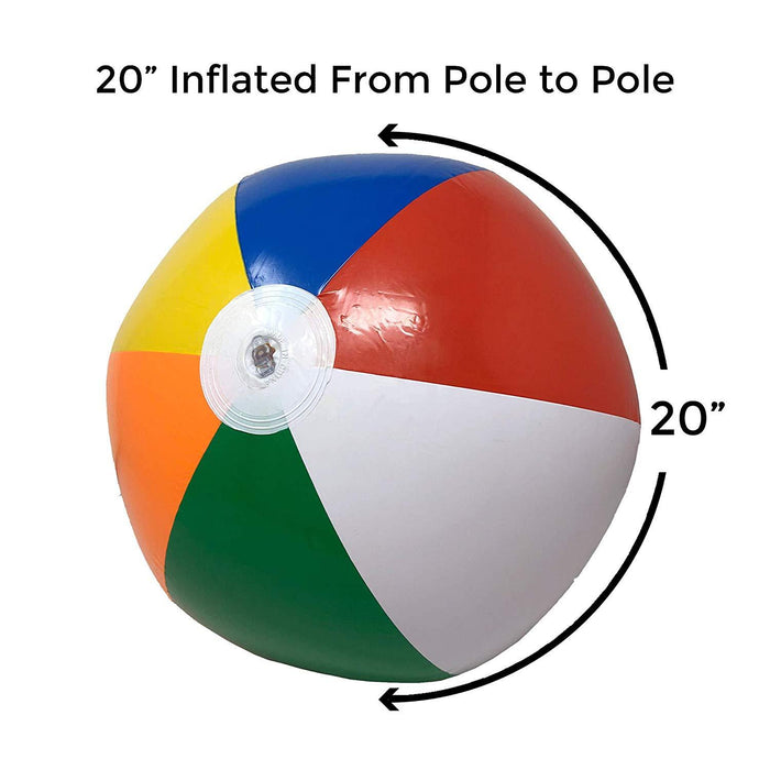 Beachgoer 20" Beach Balls - 12 Pack Beach Toy Beachgoer 